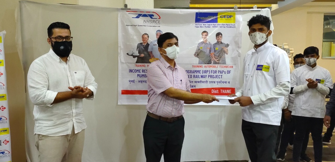 NHSRCL provides free of cost Skill Development Training to the youth to become ‘Atmanirbhar’