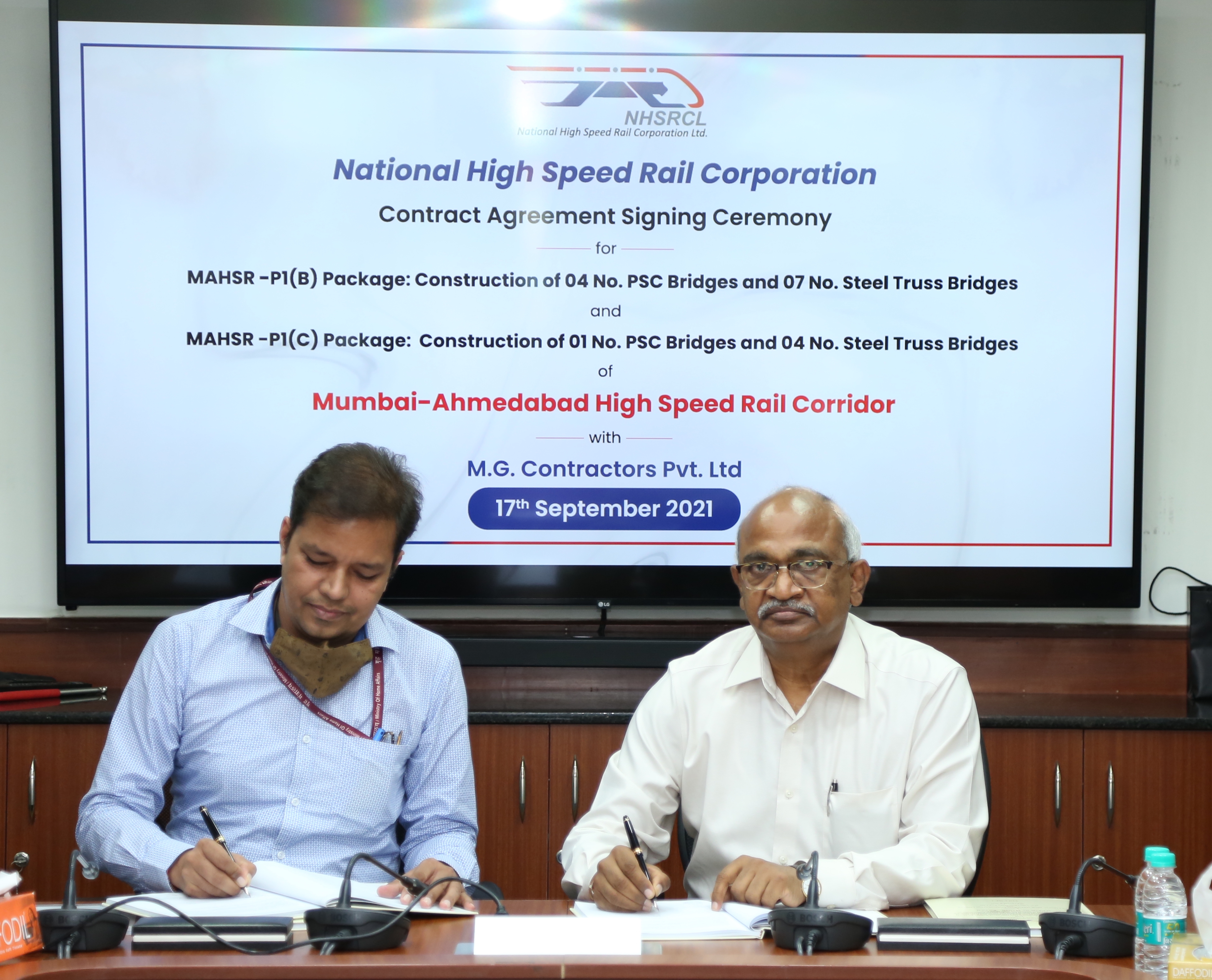 Indigenously designed and manufactured Straddle Carrier to expedite construction of MAHSR project.