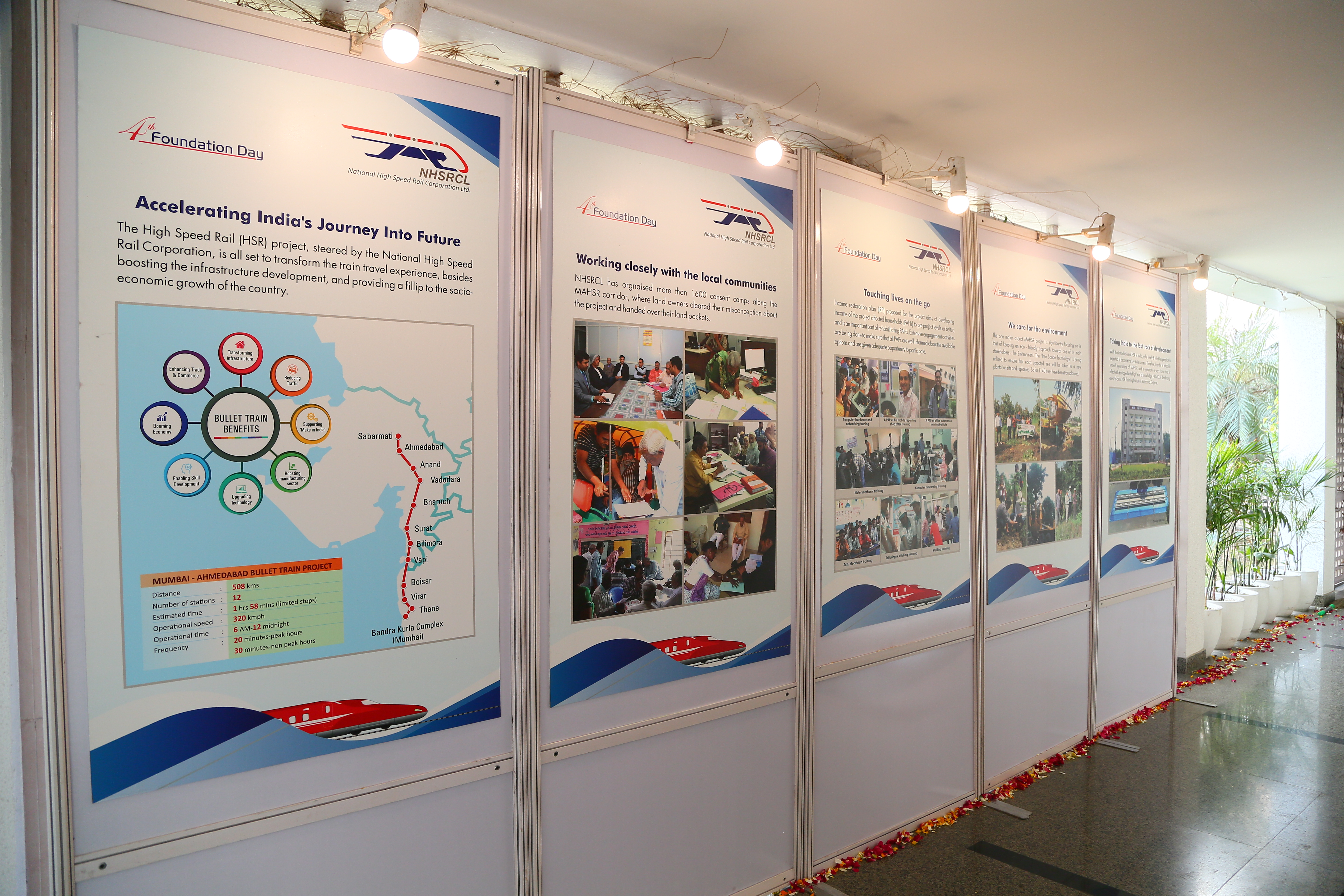 NHSRCL के चौथे स्थापना दिवस (12 फरवरी 2020) के अवसर पर प्रदर्शनी