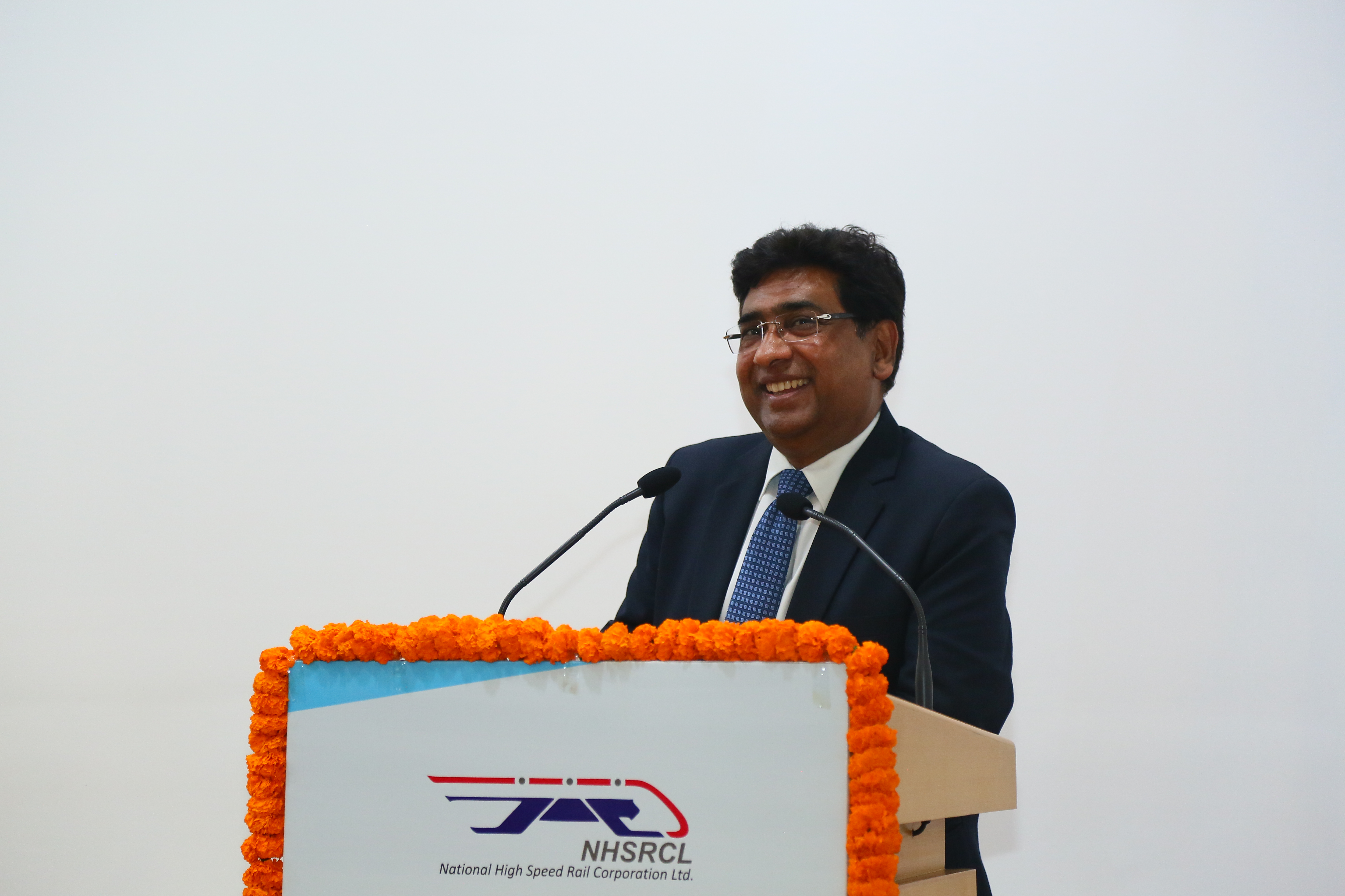 NHSRCL के चौथे स्थापना दिवस (12 फरवरी 2020) पर मुख्य अतिथि श्री वी.के. यादव, अध्यक्ष, रेलवे बोर्ड