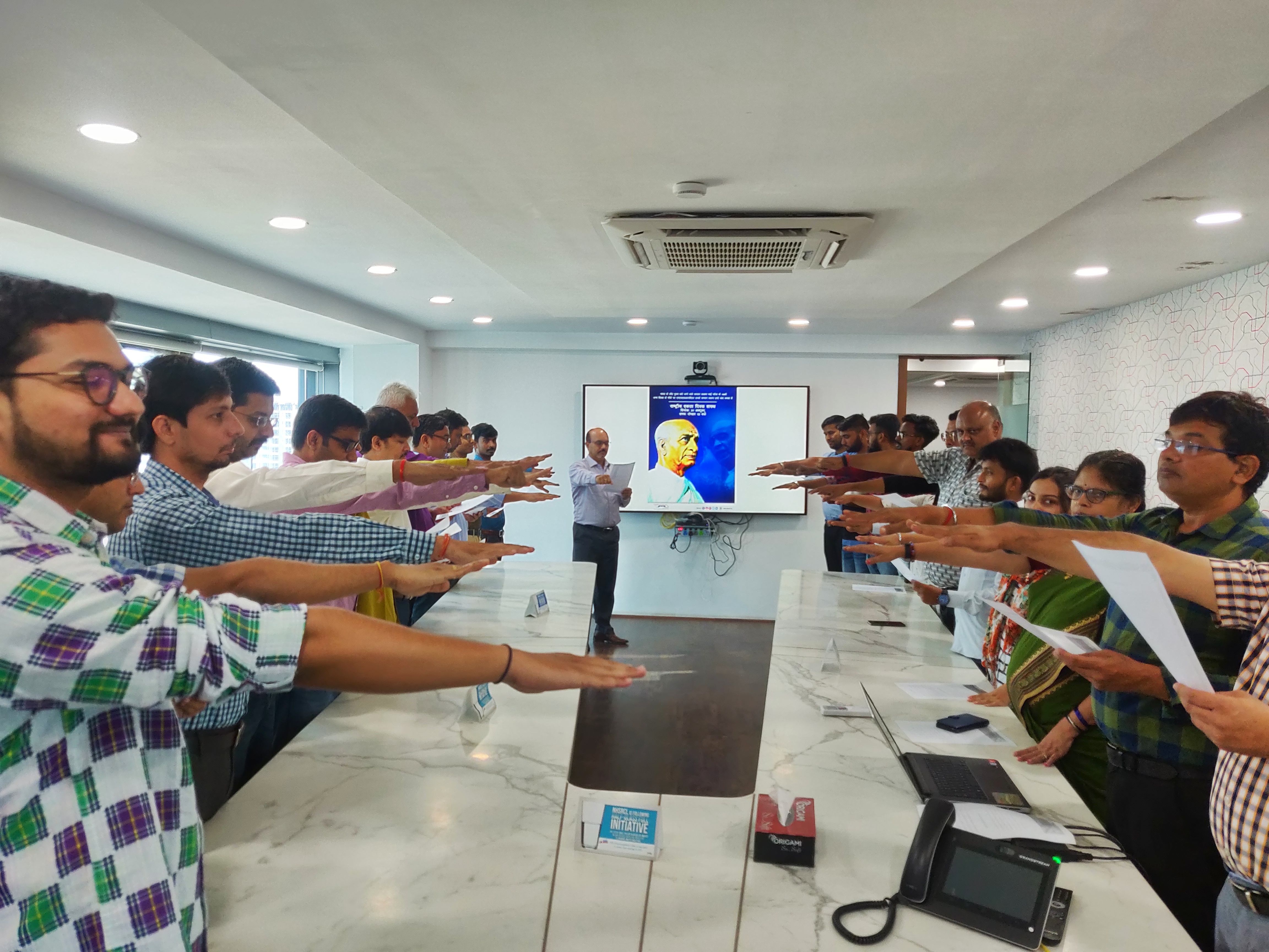 Rashtriya Ekta Diwas pledge taking ceremony at NHSRCL