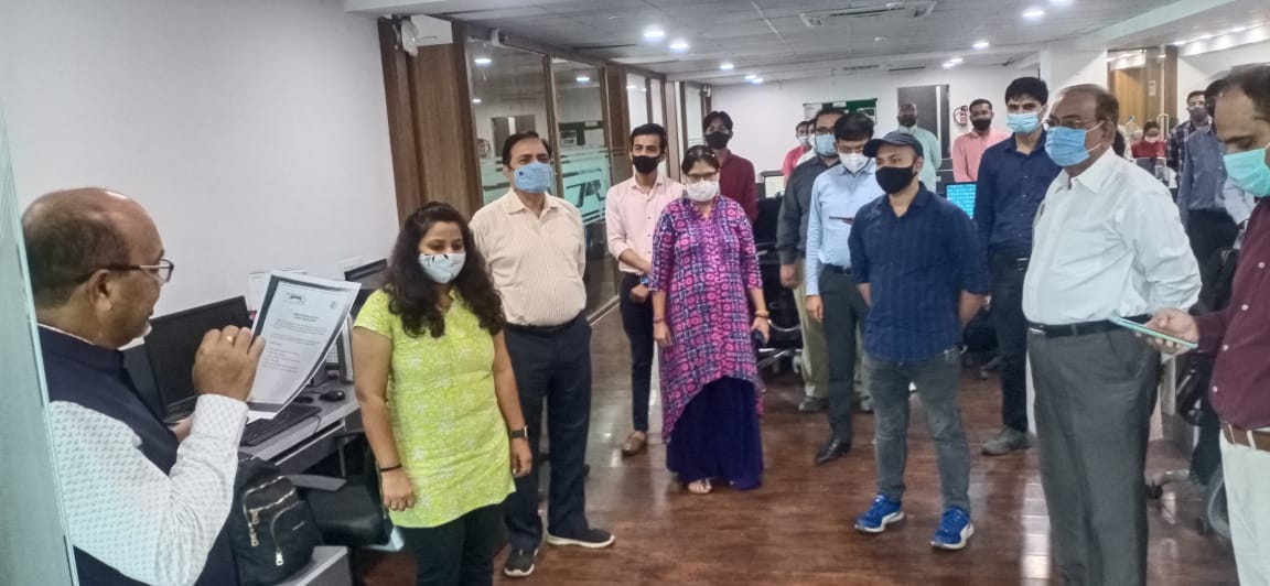 Pledge taking ceremony at NHSRCL site office, Surat on 26th Oct, 2021